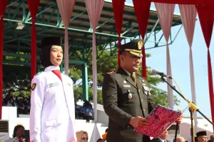 Upacara HUT Ke-78 Kemerdekaan RI Tingkat Kota Cirebon, Dandim 0614/Kota Cirebon Jadi Pembaca Teks Pancasila