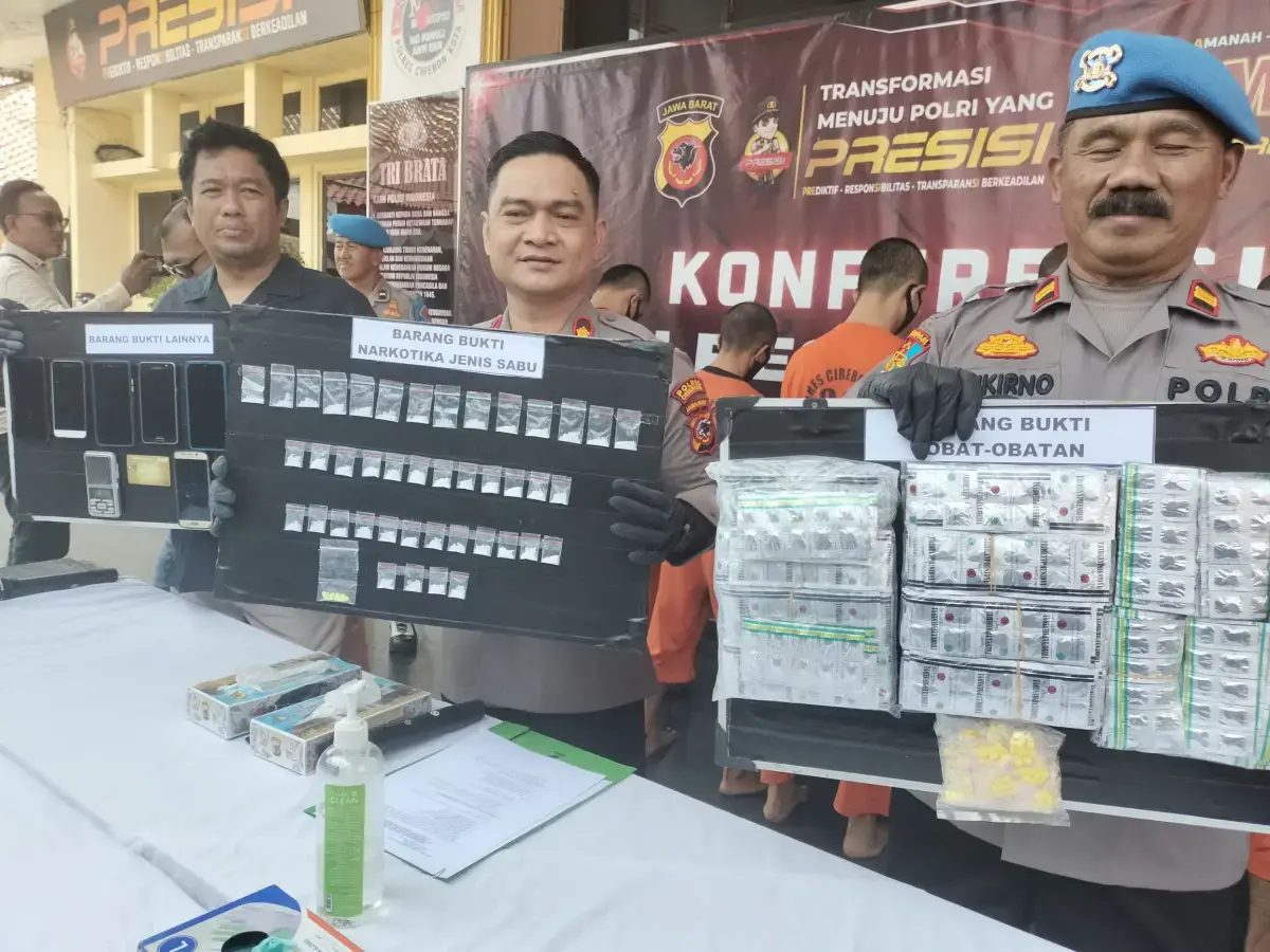 Polres Ciko Tangkap 8 Tersangka Narkoba, Satu Pengedar Sabu Terancam Hukuman Seumur Hidup