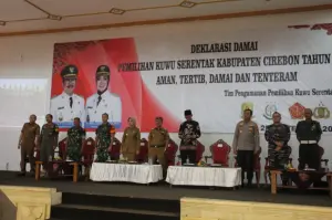 Deklarasi Pilwu Serentak 2023, Bupati Cirebon Ajak Seluruh Pihak Turut Sukseskan
