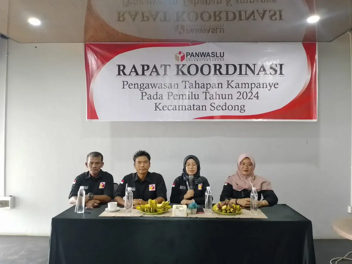 Panwascam Sedong Kawal Semua Tahapan Pemilu 2024