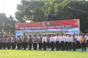 Pengamanan Natal dan Tahun Baru 2024, Polresta Cirebon Gandeng Personel Gabungan