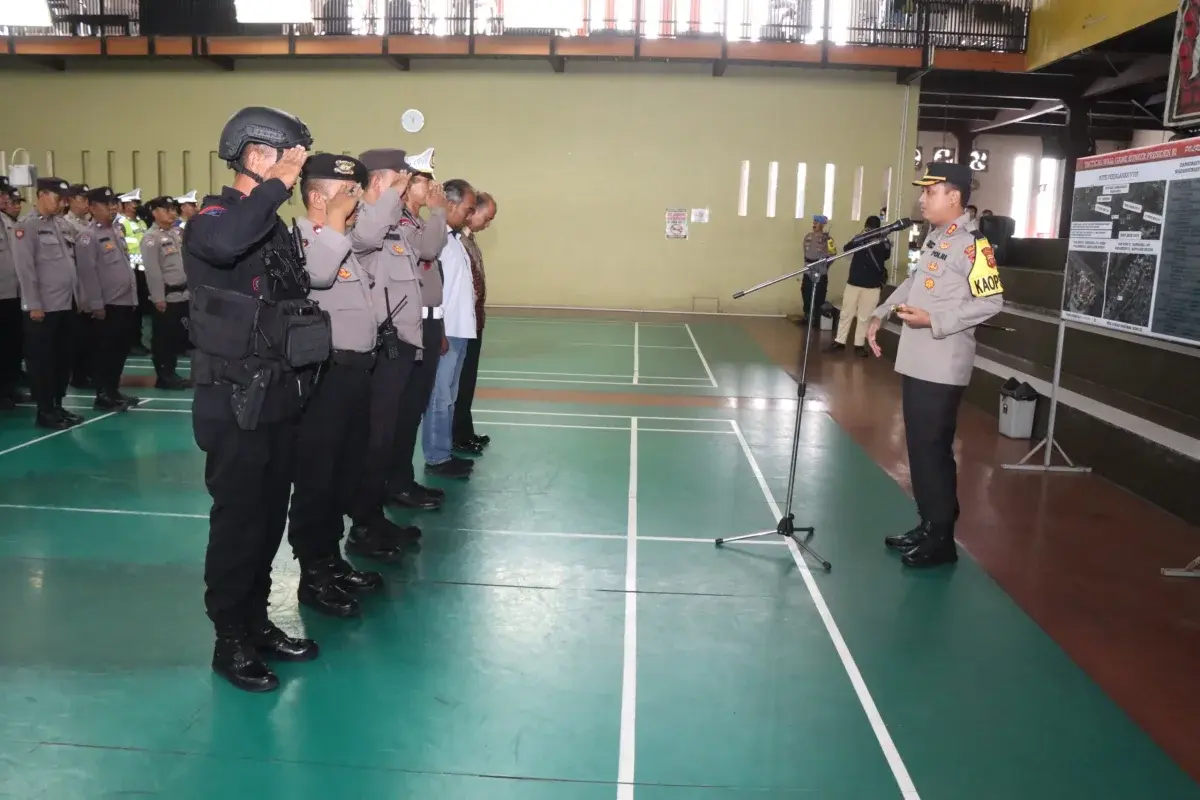 Polres Cirebon Kota Siagakan Pengamanan Lintasan Kunjungan Presiden RI Jokowi