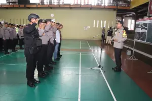 Polres Cirebon Kota Siagakan Pengamanan Lintasan Kunjungan Presiden RI Jokowi