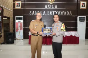 Kapolres Cirebon Kota Sambut Kunjungan Pj. Walikota Cirebon