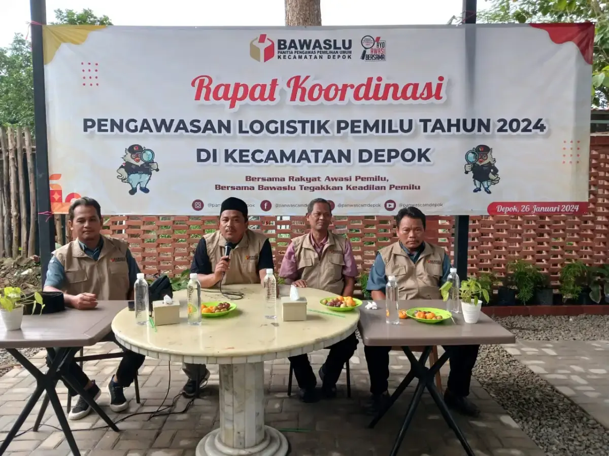 Panwascam Depok Pastikan Gudang Logistik Pemilu Aman
