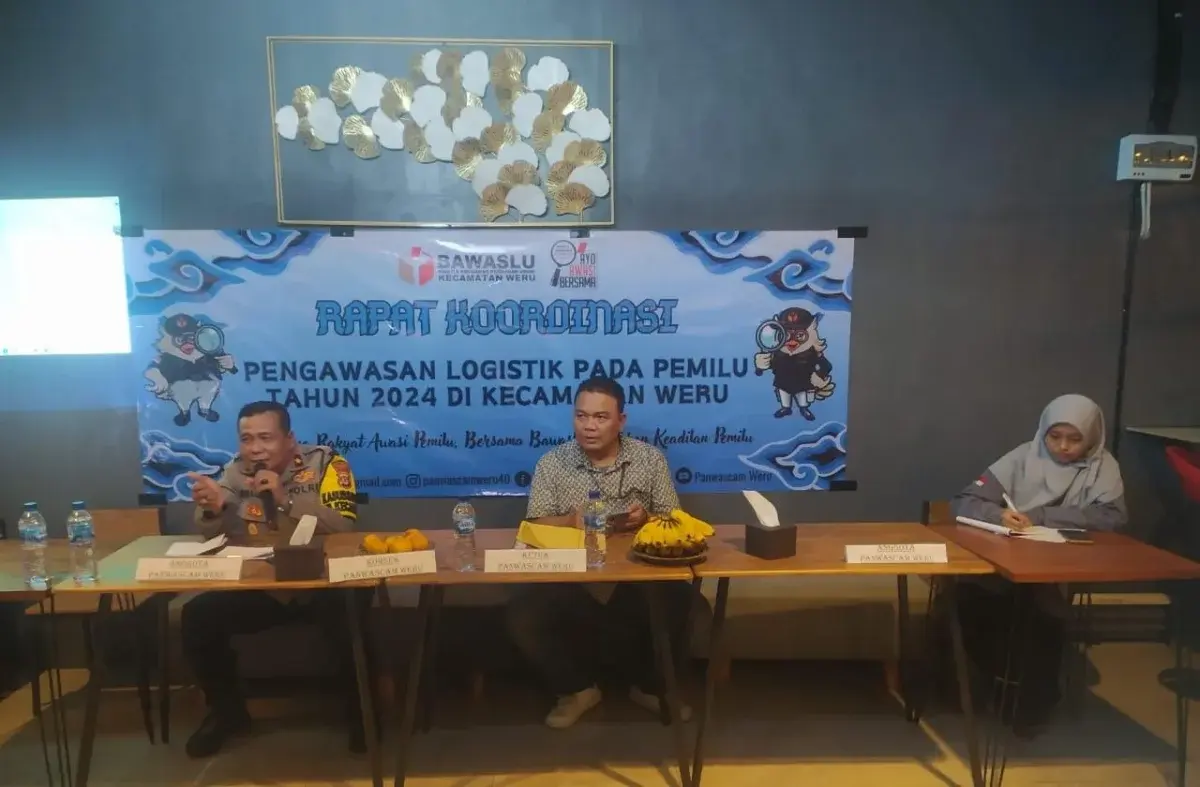 Panwascam Weru Siap Lakukan Pengawasan Distribusi Logistik Pemilu 2024