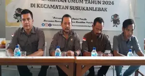 Pengawasan Logistik Panwascam Susukan Lebak Minta Jaga Komunikasi dan Koordinasi antar PKD