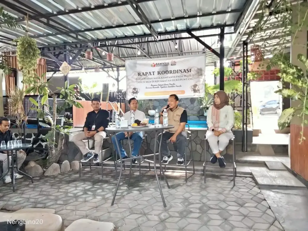 Pengawasan Kampanye, Panwascam Dukupuntang Lakukan Koordinasi dengan PKD