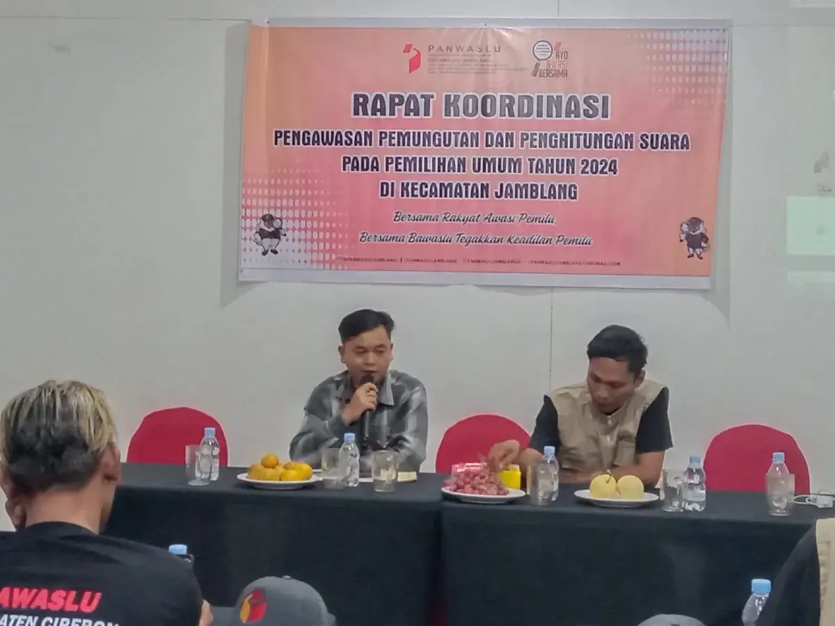 Gelar Rakor Persiapan Tungsura, Panwascam Jamblang Libatkan PTPS