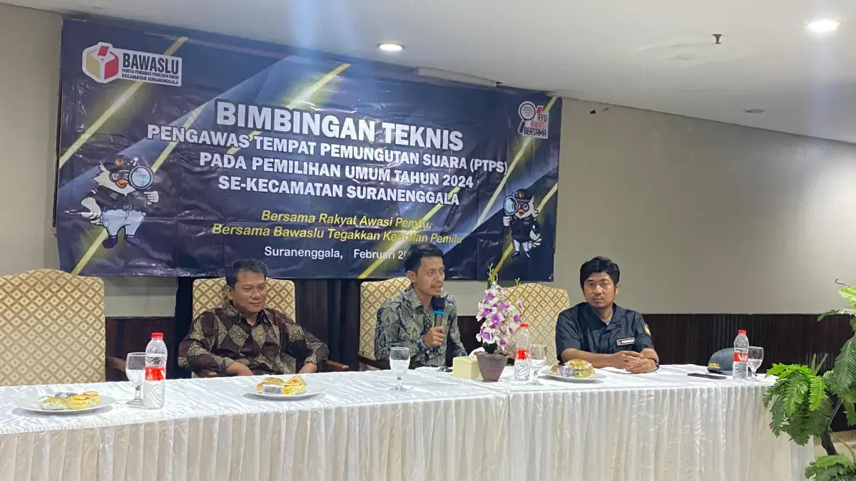 Sukseskan Pemilu 2024, Panwascam Suranenggala Gelar Rakor Tungsura
