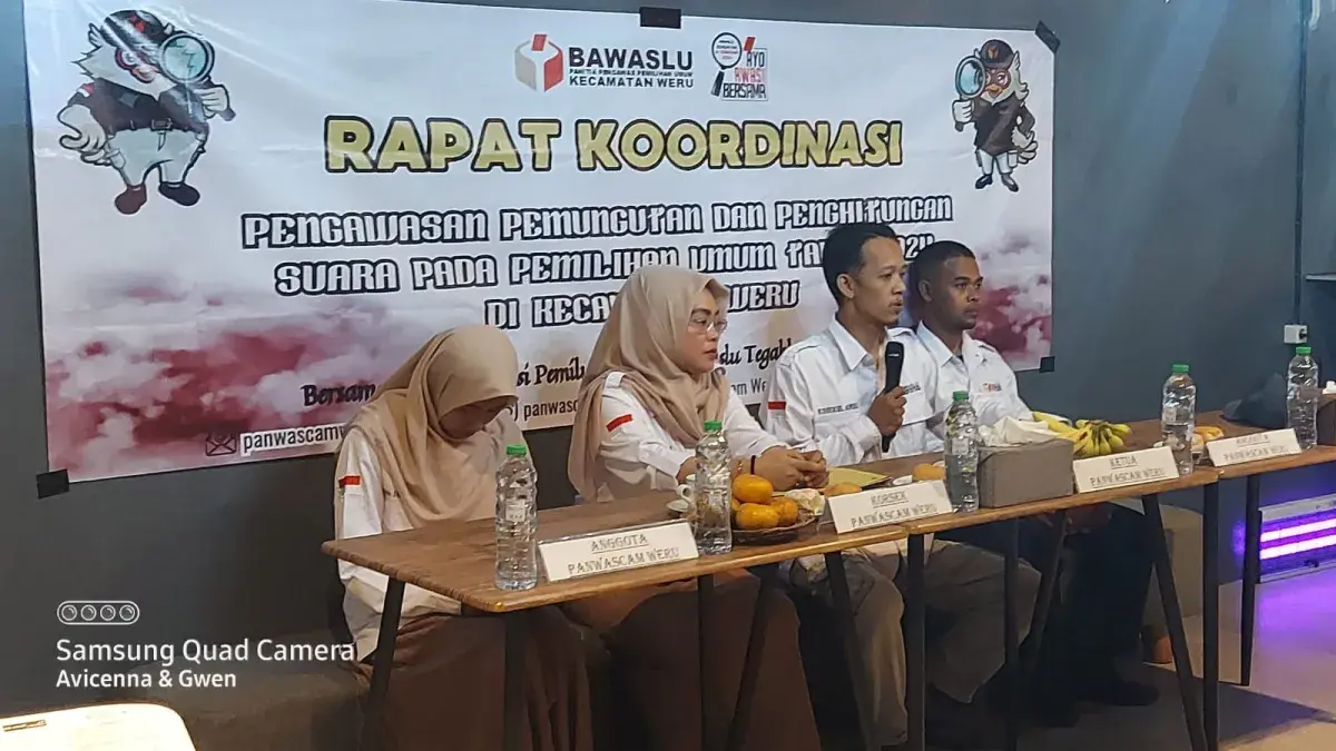 Panwascam Weru Jaga Kualitas Pemilu dengan Tegakkan Aturan