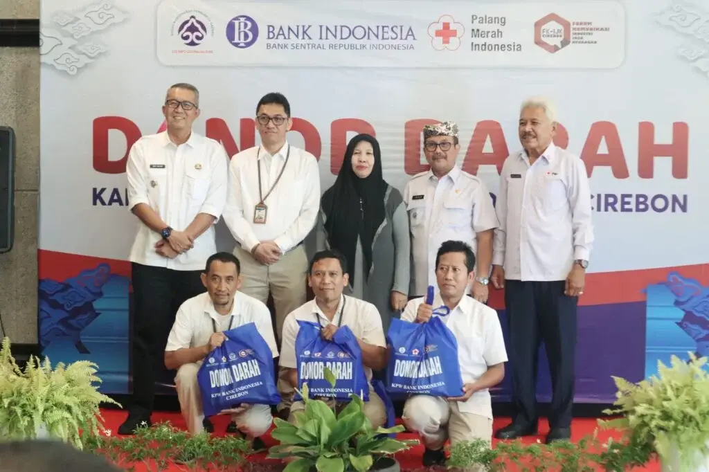 Pj Wali Kota Cirebon Hadiri Donor Darah di Kantor Perwakilan Bank Indonesia Cirebon