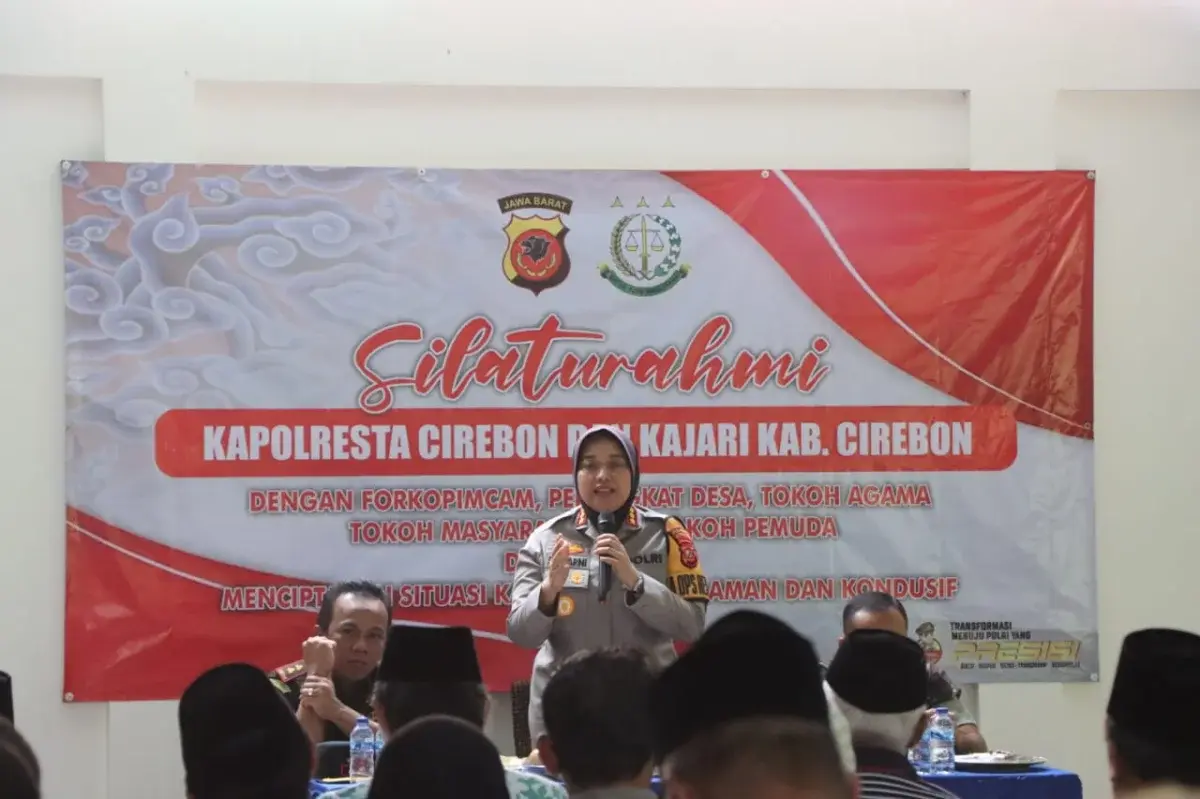 Kapolresta Cirebon, Dandim, dan Kajari Gelar Silaturahmi Kamtibmas di Ciwaringin