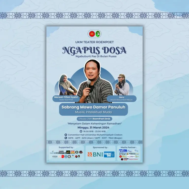 Hadirkan Neo Letto, Teater RoemPoet Gelar Ngaji Budaya Ramadan "Ngapus Dosa"