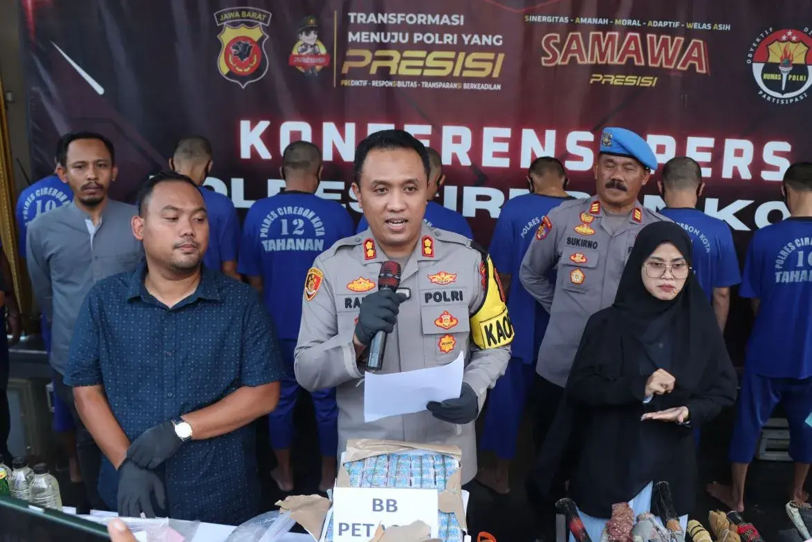 Hasil Ops Pekat I Lodaya 2024, Polres Cirebon Kota Ungkap Sejumlah Kasus dan Amankan Belasan Tersangka