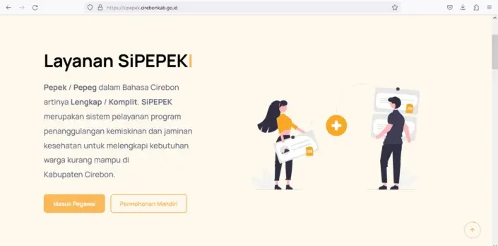 Nama Aplikasi SiPEPEK, Begini Penjelasan Kadinsos Kabupaten Cirebon