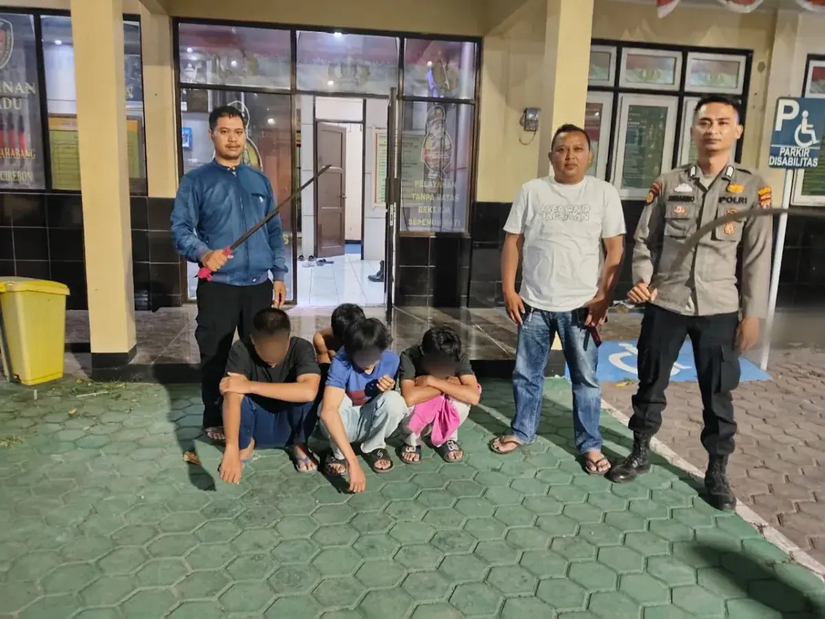 Polisi Amankan Empat Remaja Terduga Pelaku Tawuran di Lemahabang