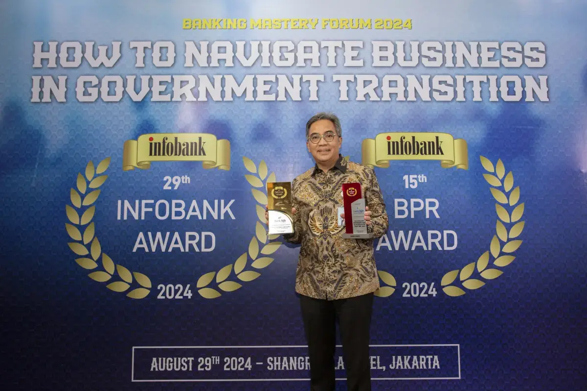Bank bjb Raih Dua Penghargaan di 29th Infobank Banking Appreciation 2024