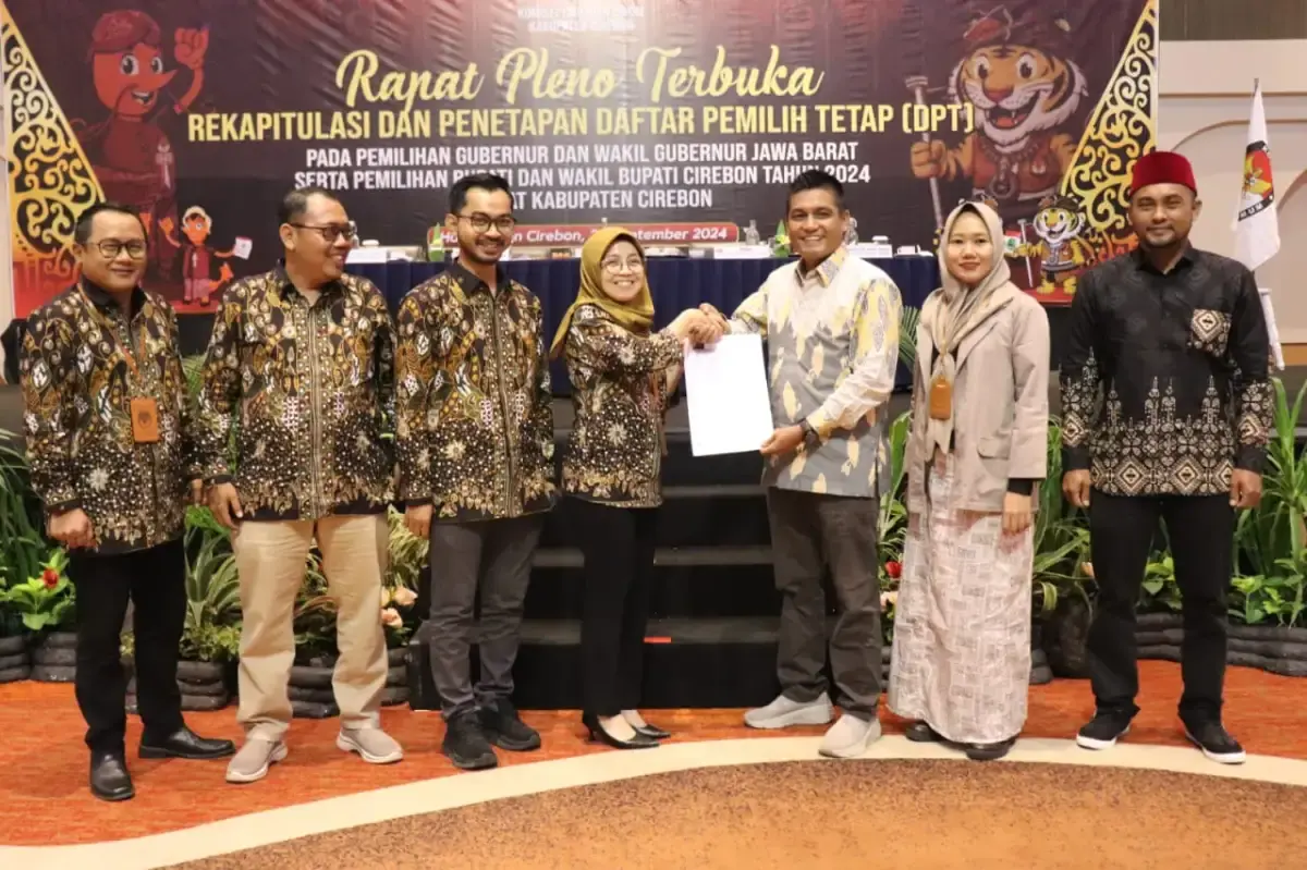 KPU Kabupaten Cirebon Tetapkan DPT, Segini Perbedaan Jumlah Pemilih dari DPS