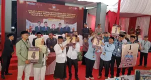 Empat Paslon Bupati dan Wakil Bupati Cirebon Resmi Dapat Nomor Urut di Pilkada 2024