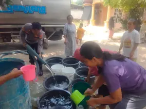 Polsek Gempol Salurkan 18 Ribu Liter Air Bersih untuk Warga Terdampak Kekeringan