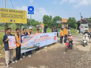 KAI Daop 3 Cirebon Serukan Keselamatan, Tutup 14 Perlintasan Sebidang Selama 2024