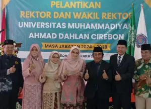Rektor dan Wakil Rektor UMMADA Cirebon Dilantik, Siap Cetak Lulusan Kompeten dan Berkarakter Islami