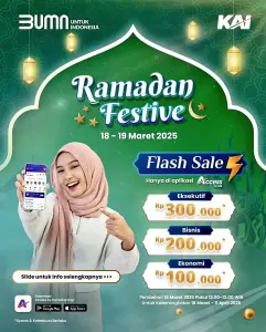 Jangan Lewatkan Promo Ramadhan Festive 2025, Tiket KA Lebaran Semakin Murah