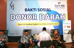 Wujud Kepedulian Sosial di Peringatan HUT ke-64, bank bjb Gelar Donor Darah