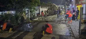 Sinergi Pemerintah dan Warga Percepat Pekerjaan Jalan Ki Gede Mayung Cirebon