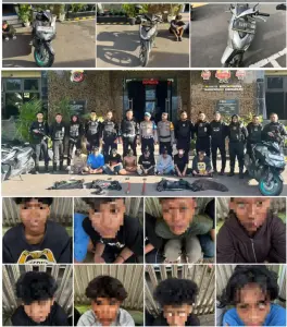 Warga Lapor ke Polisi, Delapan Pemuda Bawa Sajam Ditangkap