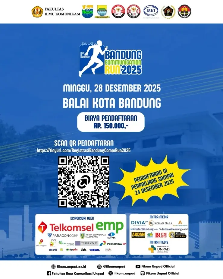 Olahraga dan Edukasi, Bandung Communication Run 2025 Digelar Akhir Desember