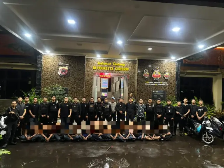 Polresta Cirebon Amankan Puluhan Pelajar Tawuran, Kendaraan dan Sajam Disita