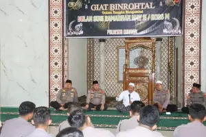 Perkuat Spiritual, Polresta Cirebon Gelar Doa dan Tausiyah di Bulan Ramadhan