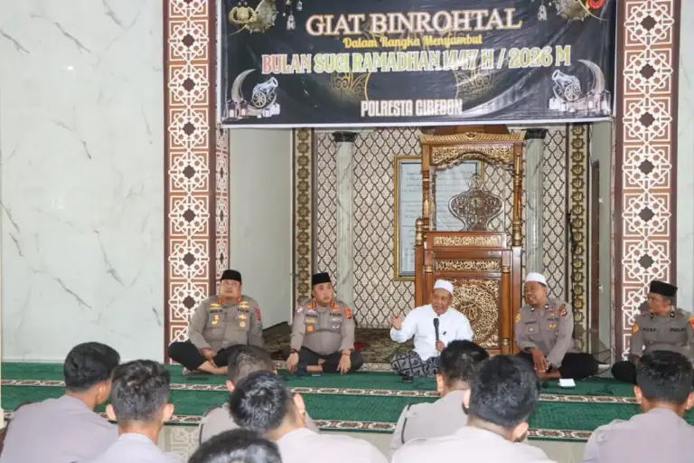 Perkuat Spiritual, Polresta Cirebon Gelar Doa dan Tausiyah di Bulan Ramadhan