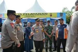 Jelang Puncak Mudik, Kapolda Jabar Tinjau Pos Pelayanan di Cirebon