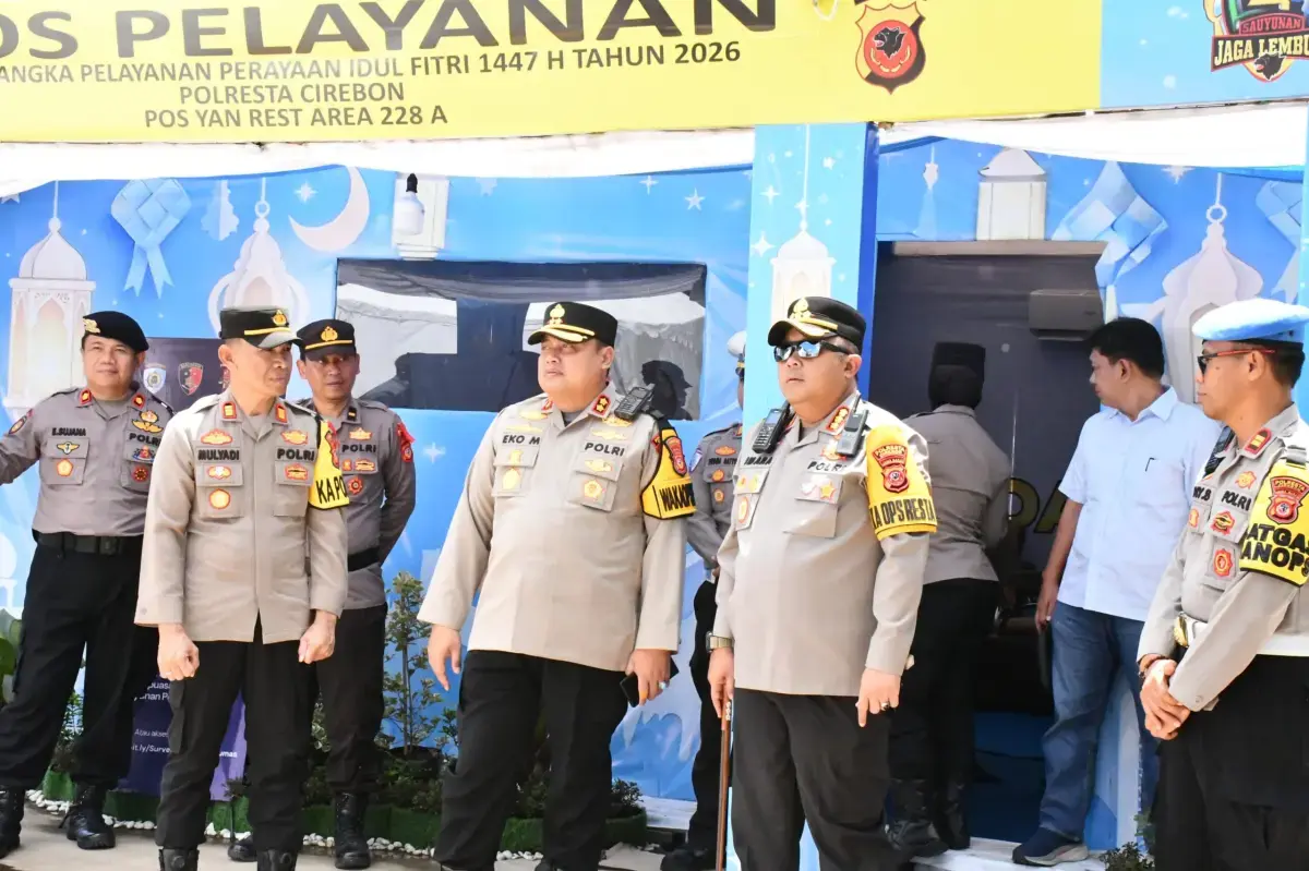 Jamin Keamanan Pemudik,  Polresta Cirebon Sisir Pos Pam dan Pos Yan