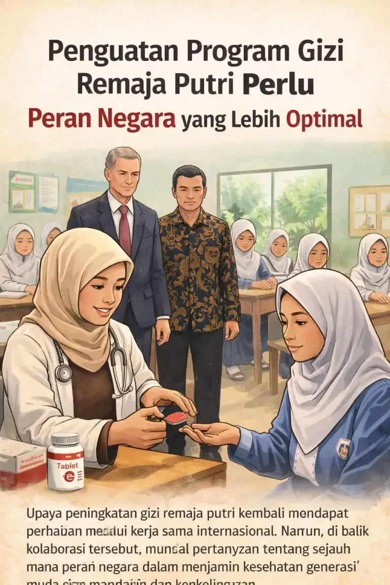 Penguatan Program Gizi Remaja Putri Perlu Peran Negara yang Lebih Optimal
