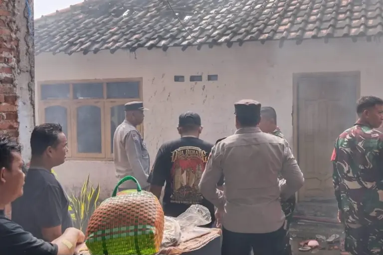 Kebakaran Hanguskan Rumah di Desa Galagamba, Polisi Selidiki Penyebab